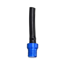 Motorcycle Fuel Tank Cap with OneWay Valve and Breather Hose for Dirt Bike Quad Pit Blue