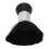 Cepillo quitapolvo para cuello negro ABS Nylon ergonómico 7
