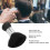 Cepillo quitapolvo para cuello negro ABS Nylon ergonómico 5