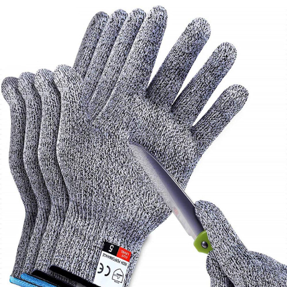 2Pair(Ml) Cut Resistant Gloves Work Gloves Level 5 Working Safety Glove Man Cut Proof Gloves For Kitchen Butcher Outdoor Work Protective Hands 9347817228519