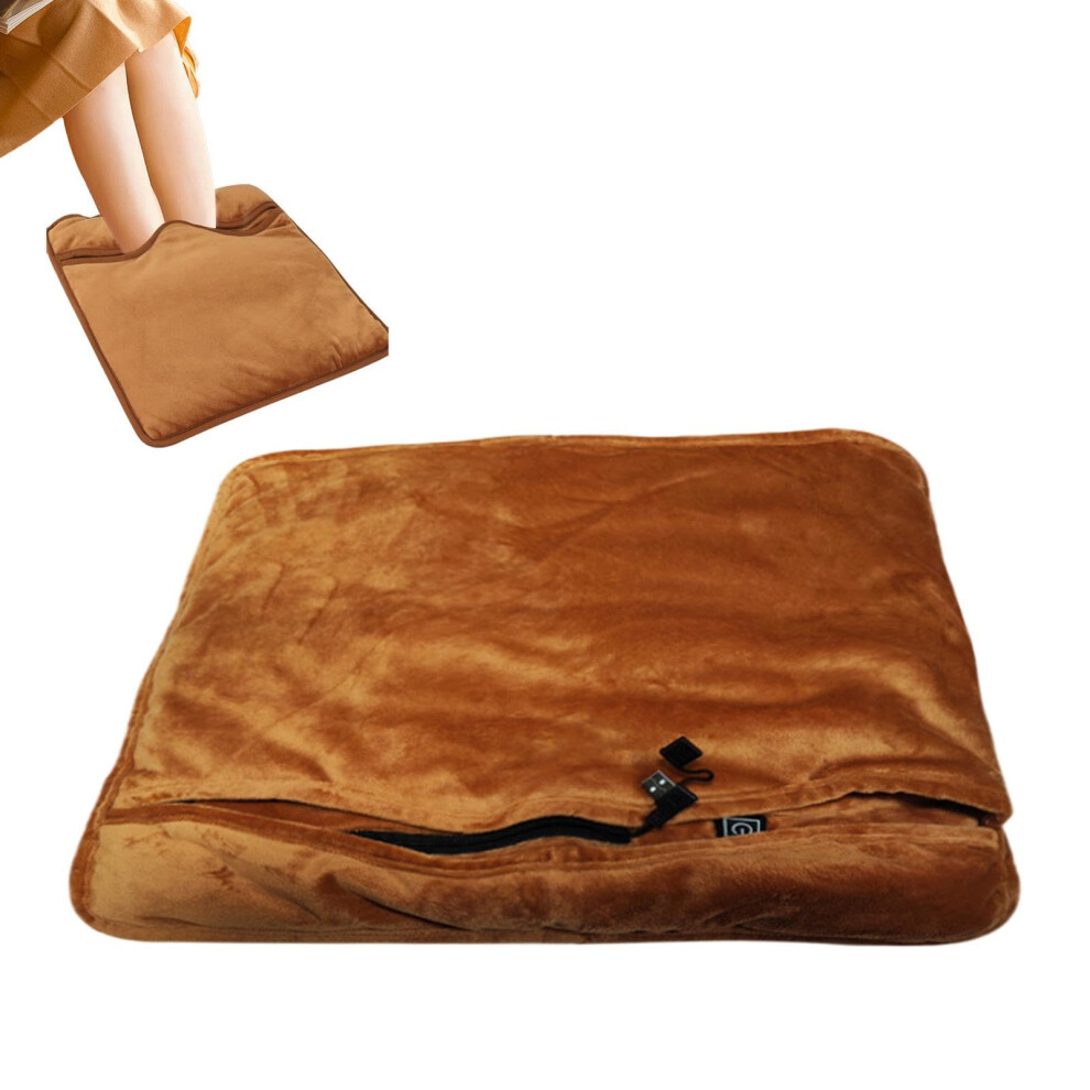 Heated Foot Warmer Electric Foot Pad USB 3 Heat Levels Adjustable Under Desk 16x16 Inch For Men And Women Foot Warmer