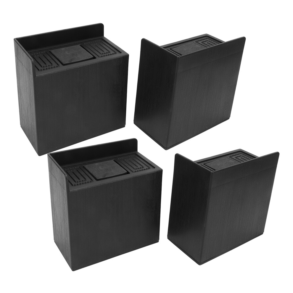 Heavy Duty L-Shaped Bed Risers 4In - Supports Up To 2200Lbs 4651374398154