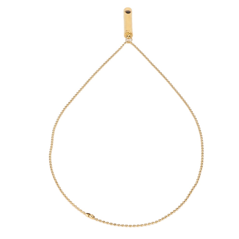 Gold Deep Breathing Meditation Necklace For Stress Relief Finish