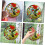 Collision Hummingbird Window Cling PVC Static Decal for Glass Easy Removable 3