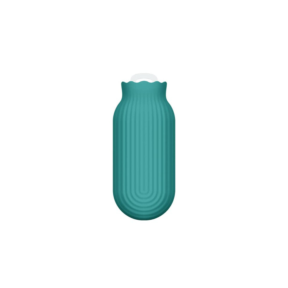 70cm Hot Water Bottle with Protective Cover, Long Heat Retention, ExplosionProof Warm Therapy, Green