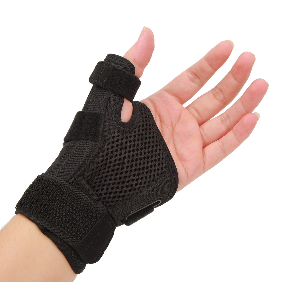 Copper Infused Thumb Spica Support Brace, Adjustable Compression for Breathable Universal Fit