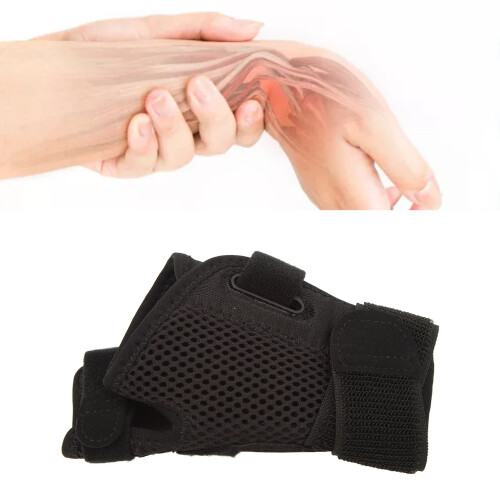 Breathable Fabric Thumb Spica Support Brace, Ergonomic Steel Plates for Adjustable Compression 2