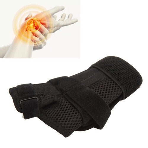 Breathable Fabric Thumb Spica Support Brace, Ergonomic Steel Plates for Adjustable Compression 1