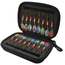 Trout Fishing Spoons 16Piece Set With Hooks, Carbide Lures, Spinners, Hard Lures, Crankbaits