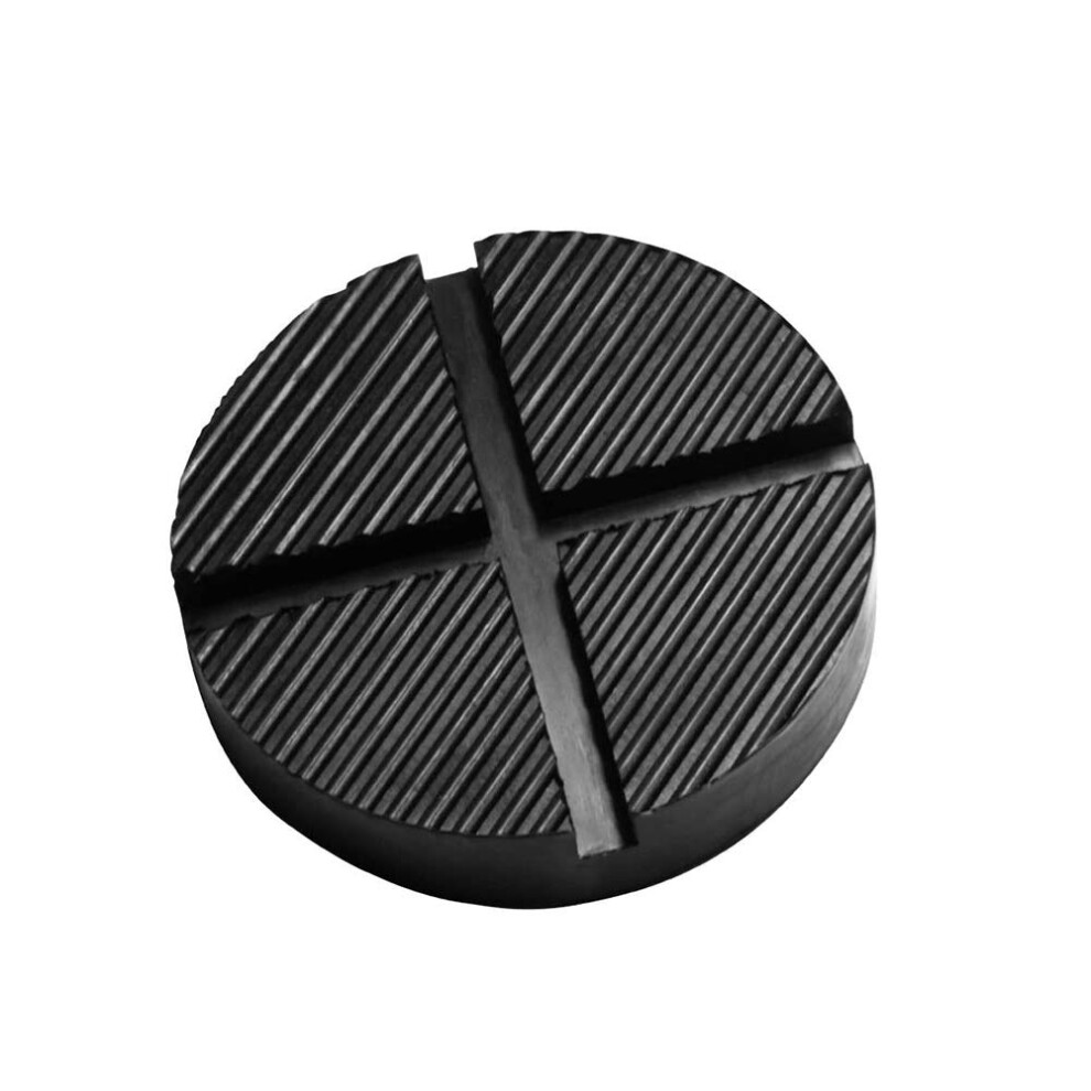 Universal Floor Jack Rubber Pad, Jack Pad Adapter, Pinch Weld Side Frame Rail Protector Puck/Pad Cross Grooved 1 Pc 9347817229448