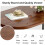 C Shaped End Table, Small Space Side Table For Couch And Bed, Narrow Modern End Table, Black White 2