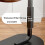 C Shaped End Table, Small Space Side Table For Couch And Bed, Narrow Modern End Table, Black White 3