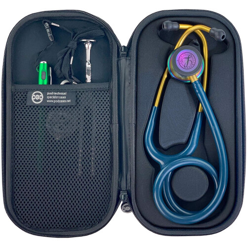 Pod Technical Classicpod Micro Stethoscope Case for Littmann Classic Stethoscopes  Carbon 2