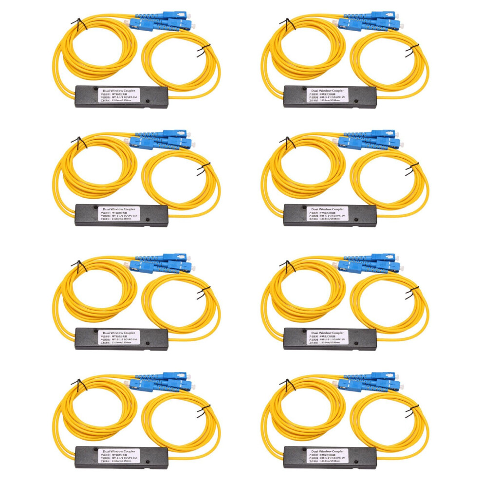 8X Sc Upc 1X2 Plc Fiber Optic Splitter Singlemode Ftth With Stable Signal Distribution 9189345425257