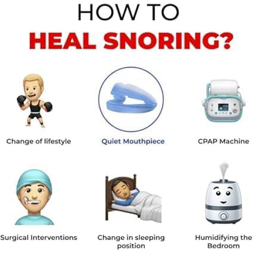 Honex The Quiet AntiSnoring Mouthpiece Universal Size 1PCS 2