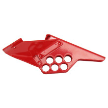 Valvola di Sicurezza Red Steel con Blocca per Tubi Industriali, Resistente alla Ruggine