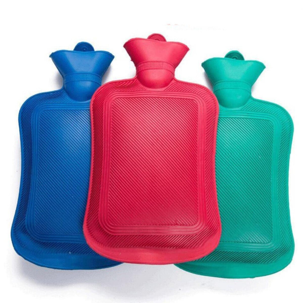 Hot Water Bag 1000ml Thickened ExplosionProof Plush With Removable Cover For Hand And Feet Warmer 1pc Random Color