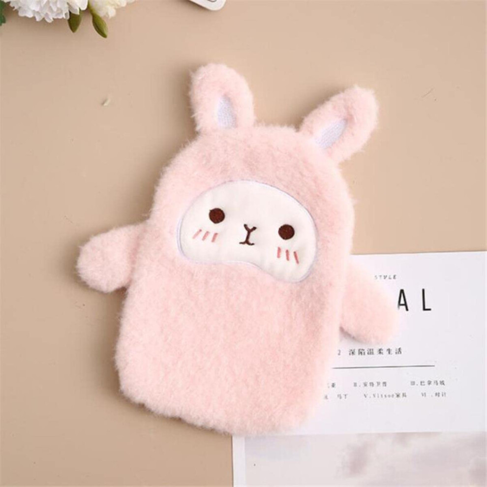 Hot Water Bottle 350ML Plush Cartoon Design, Hand Warmer Water Bag, ExplosionProof, Portable