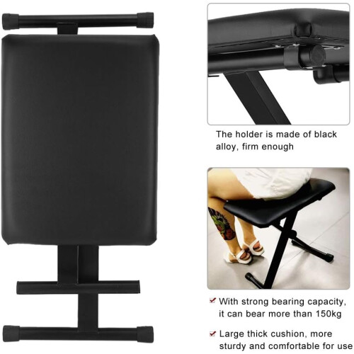 Tattoo Foldable Height Adjustable Leg Rest Stool Stand  47cm, 50cm, 52cm  Thick Cushion 1