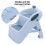 Potty pour bébé 3-en-1 antidérapant pour toilettes - Bleu 4