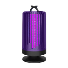 Mosquito Killer Lamp, Portable Fly Zapper Bug Catcher with Cleaning Brush 360 UV Attraction for Home, Bedroom, Garden, Camping