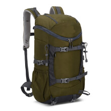 30L Hydration Hiking Backpack Oxford Cloth Outdoor Sports Bag Multifunctional Mountaineering Rucksack for Cycling Camping Picnic Green