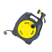 Retractable Hose Reels Garden Watering Hose Car-lemon yellow