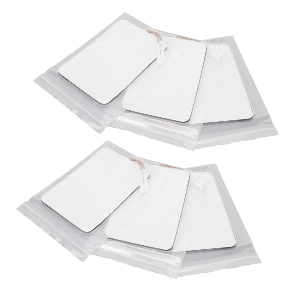 6PCS Electrode Patches for Physical Therapy Massage 8x12cm Pin Type