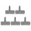 Garden Edging Border Plastic Landscape Edging-5 pieces 1