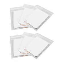 Électrodes à répartition uniforme du courant, lot de 6, compatibles avec tous les appareils TENS, auto-adhésives, réutilisables et sans latex.