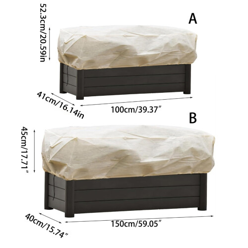 Winter Plant Protections Cover for Rectangular-100x41x52CM 1