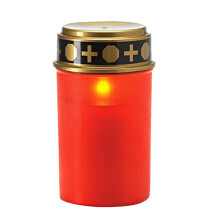 Cemetery Candles LED Outdoor 2Piece Set, BatteryOperated Electronic Grave Candles, Weatherproof Gravesite Lighting