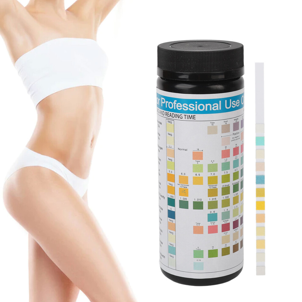 100PCS Urine Ketone & Glucose Test Strips for Home Urinalysis