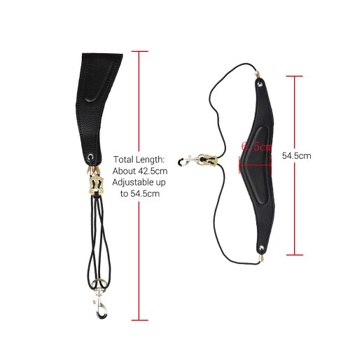 Saxophon PU Leder Schultergurt Weichen Hals Strap 1