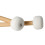 Percussion Drum Mallet with Wood Handle Felt Head White 1 Pair for Drummers 5
