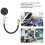 Engine Cylinder Compression Tester Kit 0-300PSI, Black, 11" Hose 1