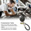 Engine Cylinder Compression Tester Kit 0-300PSI, Black, 11" Hose 4