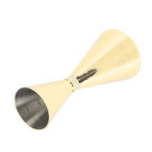 Stainless Steel 30-60mm Gold Jigger for Cocktails, Elegant Bartending Tool