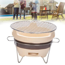 Portable Charcoal Grill Japanese Clay BBQ Stove for Outdoor Camping Hiking Garden Cooking