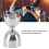 Durable 30/60ml Cocktail Jigger Stainless Steel Accurate Measure Silver 10