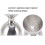 Durable 30/60ml Cocktail Jigger Stainless Steel Accurate Measure Silver 12