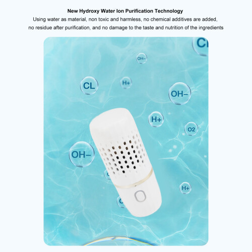Wireless USB Vegetable Washer Auto Capsule Fruit Purifier for Kitchen White 2