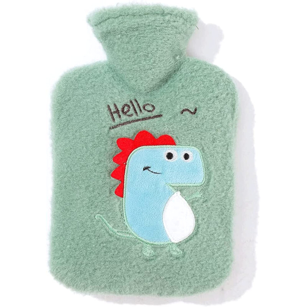 Hot Water Bottle 1000ml Large With Plush Cover Reusable Hand Warmer Portable Hot Pack One Size A