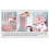 Cotton Pad Dispenser Plastic Storage Box Pink Transparent Automatic 4