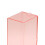 Cotton Pad Dispenser Plastic Storage Box Pink Transparent Automatic 6