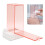 Cotton Pad Dispenser Plastic Storage Box Pink Transparent Automatic 10