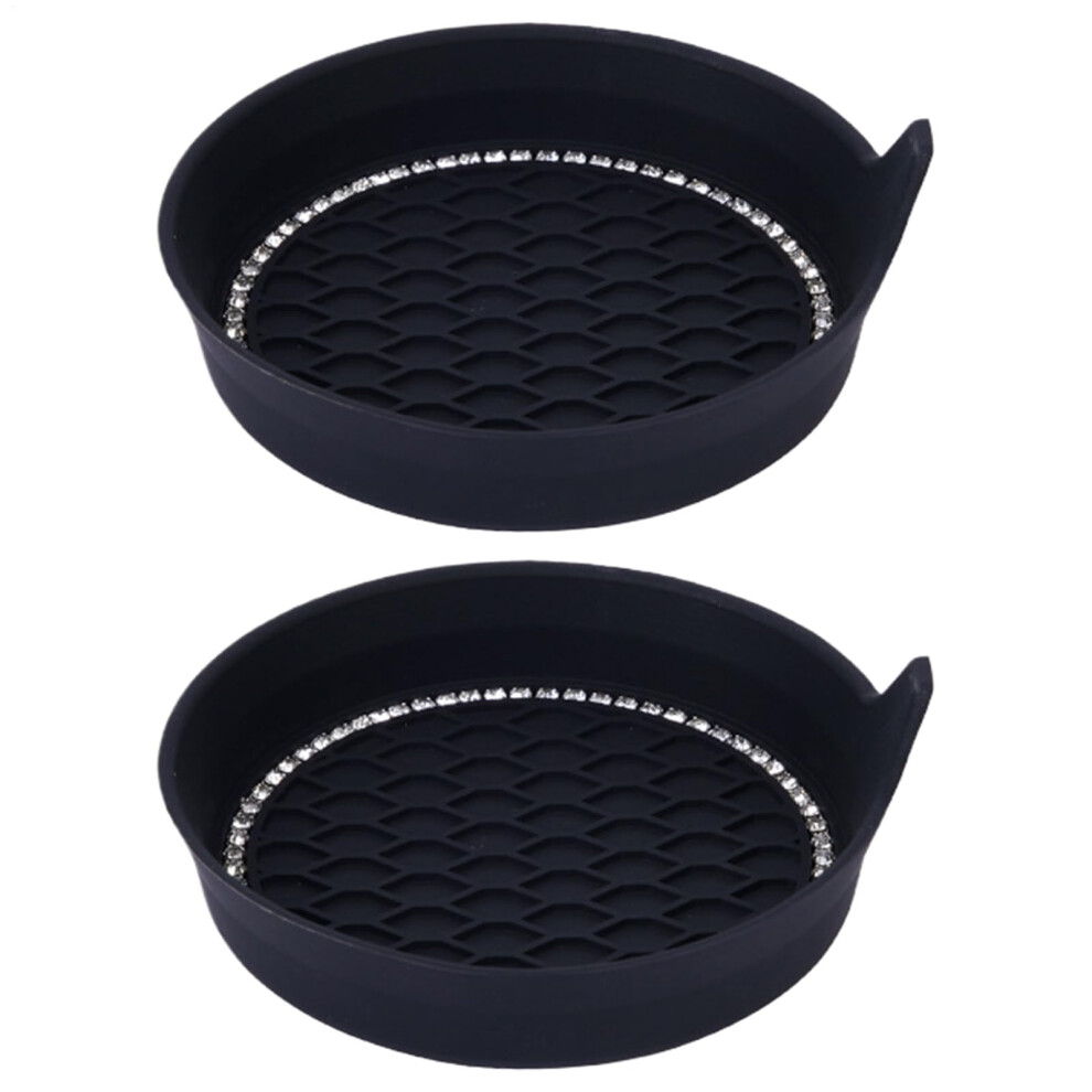 Car Cup Holder Coaster 2 Pack, Waterproof Antislip Rubber Car Drink Holder Mat For Universal Fit 9426802709216