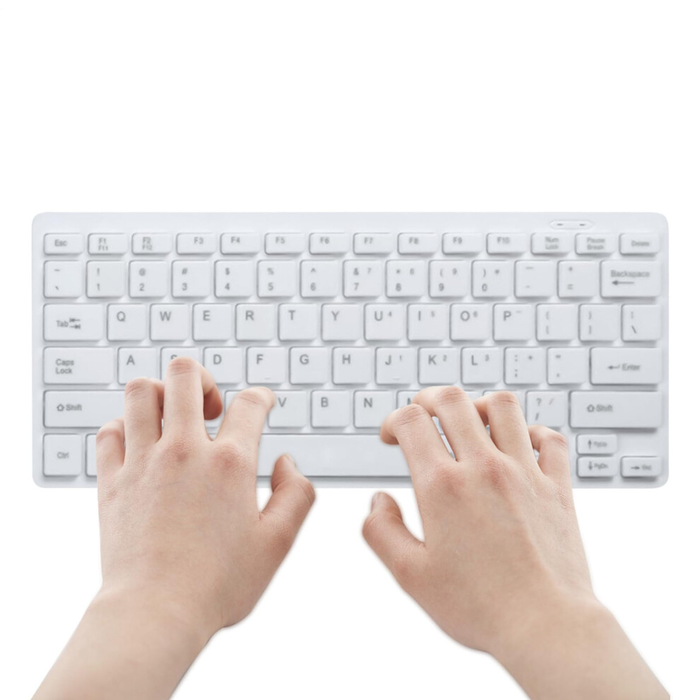 Usb Numeric Keypad Slim Ergonomic Design Quiet Mechanical Typing Pad For Laptop White 9426802709278