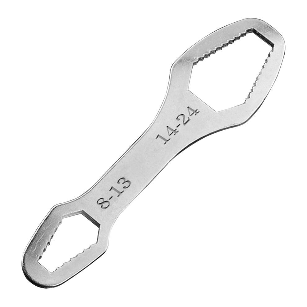 Heavy Duty Multifunctional Double End Box Wrench Professional Repairs Hexagon Double End Solid Wrench Accessories Silver Ref: 2645 9382693922403