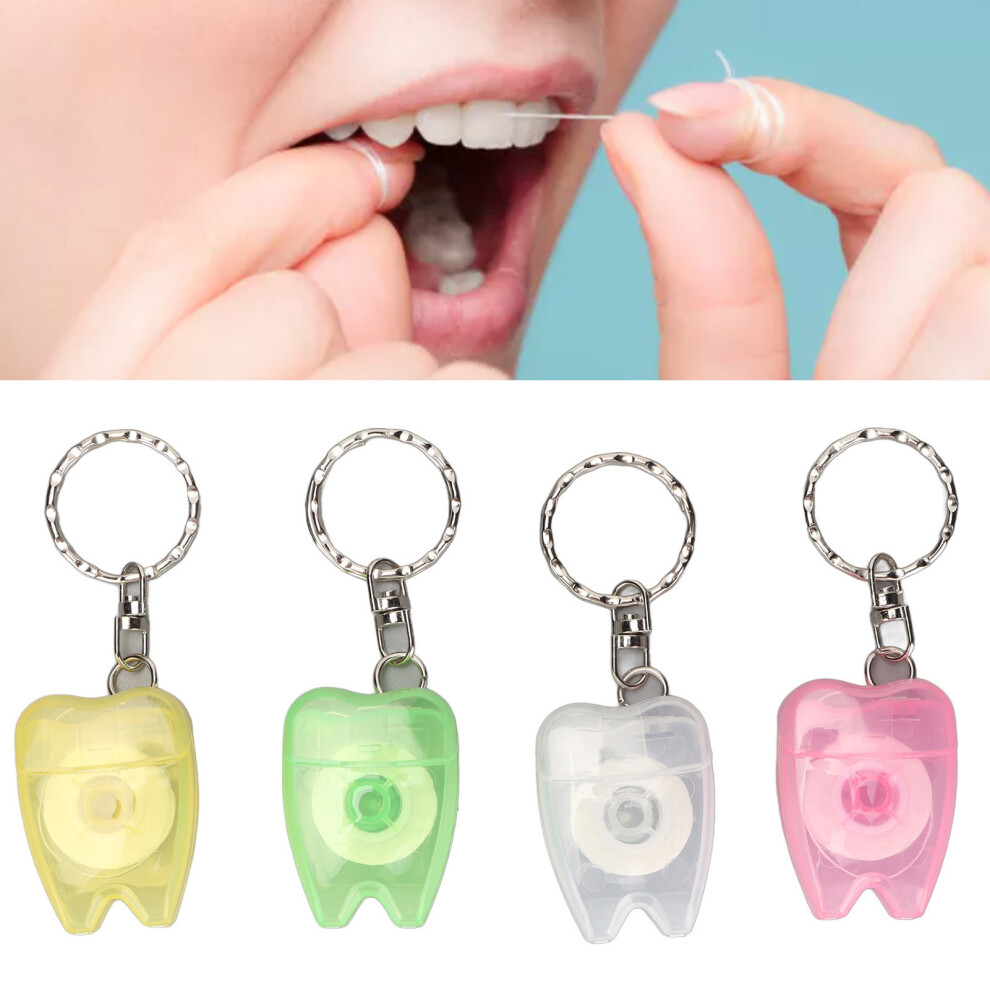 Mini Oral Hygiene Flosser & Teeth Cleaner Keychain Travel Dental Accessories
